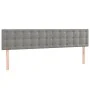 Bettgestell mit hellgrauem Samtkopfteil 120x190 cm von , Betten und Lattenroste - Ref: Foro24-3270602, Preis: 180,63 €, Rabat...