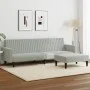 Zweiteilige Sofagarnitur aus hellgrauem Samt von , Sofas - Ref: Foro24-3216280, Preis: 339,79 €, Rabatt: %