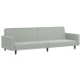 Zweiteilige Sofagarnitur aus hellgrauem Samt von , Sofas - Ref: Foro24-3216280, Preis: 343,97 €, Rabatt: %