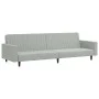 Zweiteilige Sofagarnitur aus hellgrauem Samt von , Sofas - Ref: Foro24-3216280, Preis: 339,79 €, Rabatt: %