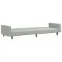 Zweiteilige Sofagarnitur aus hellgrauem Samt von , Sofas - Ref: Foro24-3216280, Preis: 339,79 €, Rabatt: %
