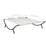 Cremeweiße Gartenliege aus Stoff von vidaXL, Betten im Freien - Ref: Foro24-48074, Preis: 89,09 €, Rabatt: %