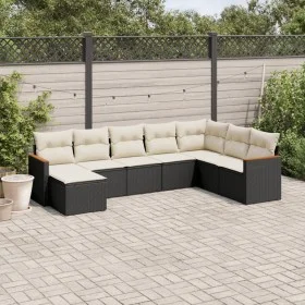 8-piece garden sofa set and black synthetic rattan cushions by , Garden sets - Ref: Foro24-3258647, Price: 462,44 €, Discount: %