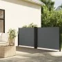 Anthracite gray retractable side awning 100x1000 cm by , Umbrellas - Ref: Foro24-4004688, Price: 133,46 €, Discount: %