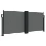 Anthracite gray retractable side awning 100x1000 cm by , Umbrellas - Ref: Foro24-4004688, Price: 133,46 €, Discount: %