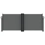 Anthracite gray retractable side awning 100x1000 cm by , Umbrellas - Ref: Foro24-4004688, Price: 133,46 €, Discount: %
