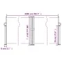 Anthrazitgraue einziehbare Seitenmarkise 100x1000 cm von , Sonnenschirme - Ref: Foro24-4004688, Preis: 133,46 €, Rabatt: %