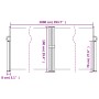 Toldo lateral retráctil gris antracita 100x1000 cm de , Sombrillas - Ref: Foro24-4004688, Precio: 141,85 €, Descuento: %