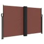 Toldo lateral retráctil marrón 140x1000 cm de , Sombrillas - Ref: Foro24-4004719, Precio: 127,96 €, Descuento: %