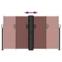 Toldo lateral retráctil marrón 140x1000 cm de , Sombrillas - Ref: Foro24-4004719, Precio: 127,96 €, Descuento: %