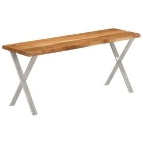 Bench with natural edge solid acacia wood 105 cm by , Banks - Ref: Foro24-372758, Price: 94,25 €, Discount: %
