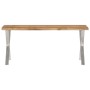 Banco con borde natural madera de acacia maciza 105 cm de , Bancos - Ref: Foro24-372758, Precio: 88,64 €, Descuento: %