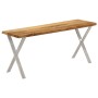 Banco con borde natural madera de acacia maciza 105 cm de , Bancos - Ref: Foro24-372758, Precio: 88,64 €, Descuento: %