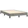 Estructura de cama terciopelo gris claro 120x190 cm de , Camas y somieres - Ref: Foro24-379502, Precio: 96,51 €, Descuento: %