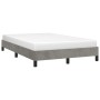Estructura de cama terciopelo gris claro 120x190 cm de , Camas y somieres - Ref: Foro24-379502, Precio: 96,51 €, Descuento: %