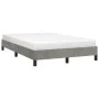 Estructura de cama terciopelo gris claro 120x190 cm de , Camas y somieres - Ref: Foro24-379502, Precio: 118,77 €, Descuento: %