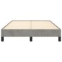 Estructura de cama terciopelo gris claro 120x190 cm de , Camas y somieres - Ref: Foro24-379502, Precio: 96,51 €, Descuento: %