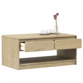 SAUDA Couchtisch aus massivem eichenfarbenem Kiefernholz 99x55x45 cm von , Couchtisch - Ref: Foro24-377598, Preis: 123,59 €, ...
