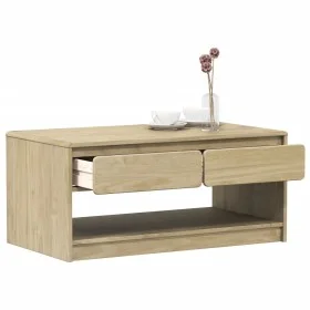 SAUDA Couchtisch aus massivem eichenfarbenem Kiefernholz 99x55x45 cm von , Couchtisch - Ref: Foro24-377598, Preis: 121,65 €, ...