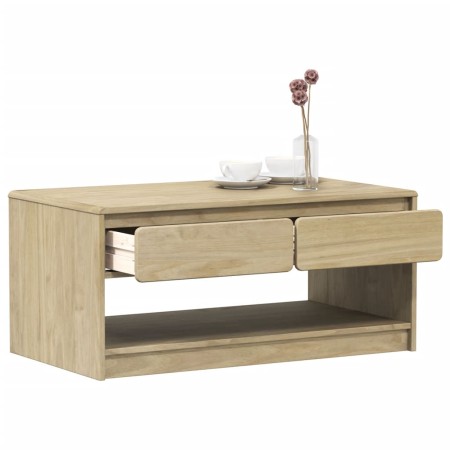 SAUDA Couchtisch aus massivem eichenfarbenem Kiefernholz 99x55x45 cm von , Couchtisch - Ref: Foro24-377598, Preis: 123,59 €, ...