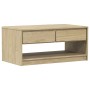 SAUDA Couchtisch aus massivem eichenfarbenem Kiefernholz 99x55x45 cm von , Couchtisch - Ref: Foro24-377598, Preis: 123,59 €, ...