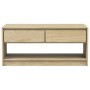 SAUDA coffee table solid oak-colored pine wood 99x55x45 cm by , Coffee table - Ref: Foro24-377598, Price: 123,59 €, Discount: %