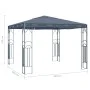 Anthracite grey gazebo 300x300 cm by vidaXL, Tents and gazebos - Ref: Foro24-48047, Price: 250,18 €, Discount: %