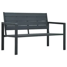 Gray wood look HDPE garden bench 120 cm by vidaXL, garden benches - Ref: Foro24-47874, Price: 154,93 €, Discount: %