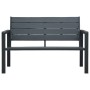 Graue HDPE-Gartenbank in Holzoptik, 120 cm von vidaXL, Gartenbänke - Ref: Foro24-47874, Preis: 178,04 €, Rabatt: %
