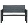 Graue HDPE-Gartenbank in Holzoptik, 120 cm von vidaXL, Gartenbänke - Ref: Foro24-47874, Preis: 154,48 €, Rabatt: %