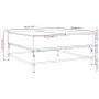Engineered wood and metal smoke oak coffee table 95x95x45 cm by , Coffee table - Ref: Foro24-3217066, Price: 110,35 €, Discou...