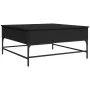 Couchtisch aus Holzwerkstoff und schwarzem Metall, 95 x 95 x 45 cm von , Couchtisch - Ref: Foro24-3217064, Preis: 123,13 €, R...