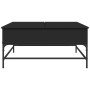 Couchtisch aus Holzwerkstoff und schwarzem Metall, 95 x 95 x 45 cm von , Couchtisch - Ref: Foro24-3217064, Preis: 124,97 €, R...