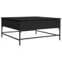 Couchtisch aus Holzwerkstoff und schwarzem Metall, 95 x 95 x 45 cm von , Couchtisch - Ref: Foro24-3217064, Preis: 123,13 €, R...