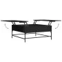 Couchtisch aus Holzwerkstoff und schwarzem Metall, 95 x 95 x 45 cm von , Couchtisch - Ref: Foro24-3217064, Preis: 123,13 €, R...