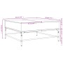 Couchtisch aus Holzwerkstoff und schwarzem Metall, 95 x 95 x 45 cm von , Couchtisch - Ref: Foro24-3217064, Preis: 124,97 €, R...