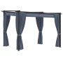 Gazebo with anthracite gray steel curtains 3x3 m by vidaXL, Tents and gazebos - Ref: Foro24-48051, Price: 376,82 €, Discount: %