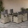 Set comedor jardín 7 pzas y cojines ratán sintético gris claro de , Conjuntos de jardín - Ref: Foro24-3212698, Precio: 1,00 €...