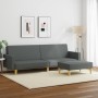 2-Sitzer-Schlafsofa mit Hocker aus dunkelgrauem Stoff von , Sofas - Ref: Foro24-3216228, Preis: 337,48 €, Rabatt: %