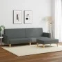 2-Sitzer-Schlafsofa mit Hocker aus dunkelgrauem Stoff von , Sofas - Ref: Foro24-3216228, Preis: 313,29 €, Rabatt: %