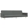 2-Sitzer-Schlafsofa mit Hocker aus dunkelgrauem Stoff von , Sofas - Ref: Foro24-3216228, Preis: 313,29 €, Rabatt: %