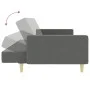 2-Sitzer-Schlafsofa mit Hocker aus dunkelgrauem Stoff von , Sofas - Ref: Foro24-3216228, Preis: 313,29 €, Rabatt: %