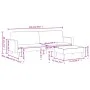 2-Sitzer-Schlafsofa mit Hocker aus dunkelgrauem Stoff von , Sofas - Ref: Foro24-3216228, Preis: 313,29 €, Rabatt: %