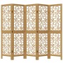 5-panel partition screen solid brown paulownia wood by , Room dividers - Ref: Foro24-358869, Price: 106,77 €, Discount: %