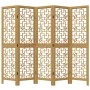 5-panel partition screen solid brown paulownia wood by , Room dividers - Ref: Foro24-358869, Price: 105,06 €, Discount: %