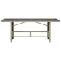 Mesa jardín superficie vidrio ratán PE gris claro 190x80x74 cm de , Mesas de jardín - Ref: Foro24-365308, Precio: 178,78 €, D...