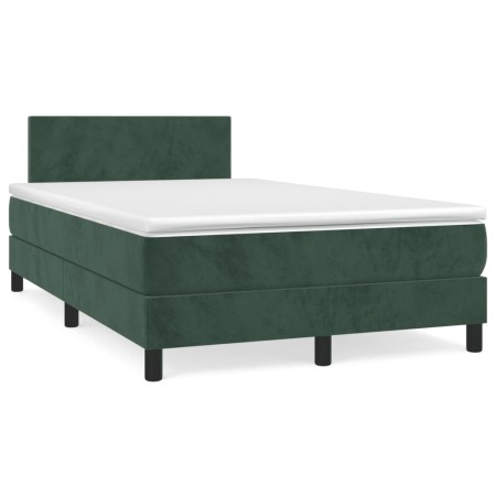 Boxspringbett mit dunkelgrüner Samtmatratze 120x190 cm von , Betten und Lattenroste - Ref: Foro24-3269828, Preis: 364,44 €, R...