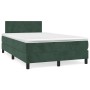Box spring bed with dark green velvet mattress 120x190 cm by , Beds and slatted bases - Ref: Foro24-3269828, Price: 355,21 €,...