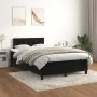 Cama box spring con colchón terciopelo negro 120x190 cm de , Camas y somieres - Ref: Foro24-3269863, Precio: 403,11 €, Descue...