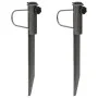 Parasol supports with spikes 2 pcs galvanized steel 19x42 cm by , Parasol accessories - Ref: Foro24-4003382, Price: 24,70 €, ...